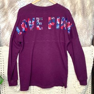 Victoria’s Secret PINK Long Sleeve Tropical Shirt